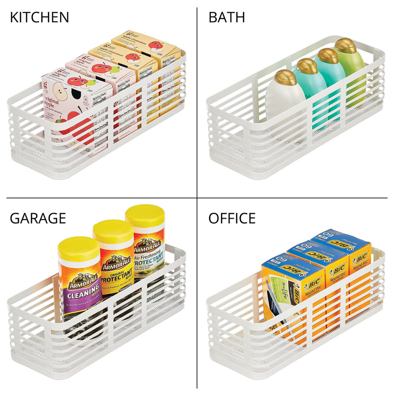 mDesign Steel Organizer, Matte White (25937)