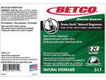 Betco Natural Degreaser Secondary Label, 4" x 6", Multicolor, 24 Labels/Pack (2179090)