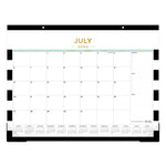 2025-2026 Day Designer for Blue Sky Rugby Stripe 22" x 17" Academic Monthly Desk Pad Calendar (138443-A26)
