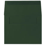 JAM Paper A2 Booklet Envelope 4 3/8" x 5 3/4", Dark Green, 100/Pack (1512744d)