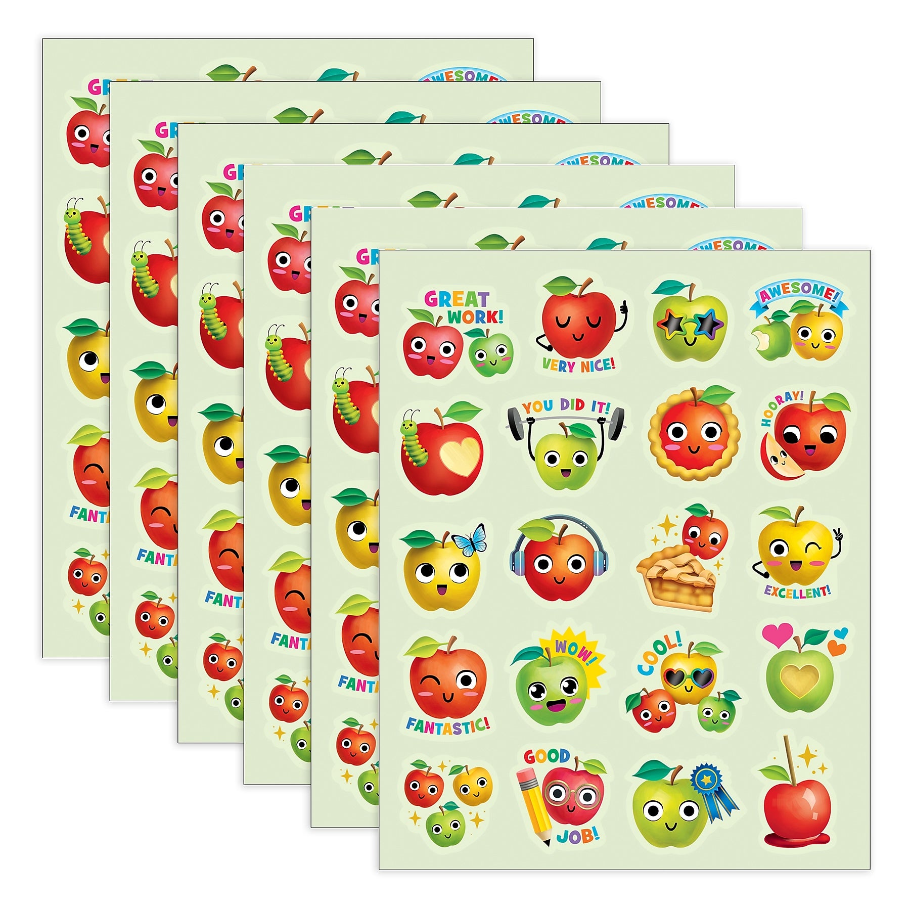 Teacher Created Resources Apple Smelly Stickers, Multicolored, 120/Pack, 6/Packs/Bundle (TCR9449-6)