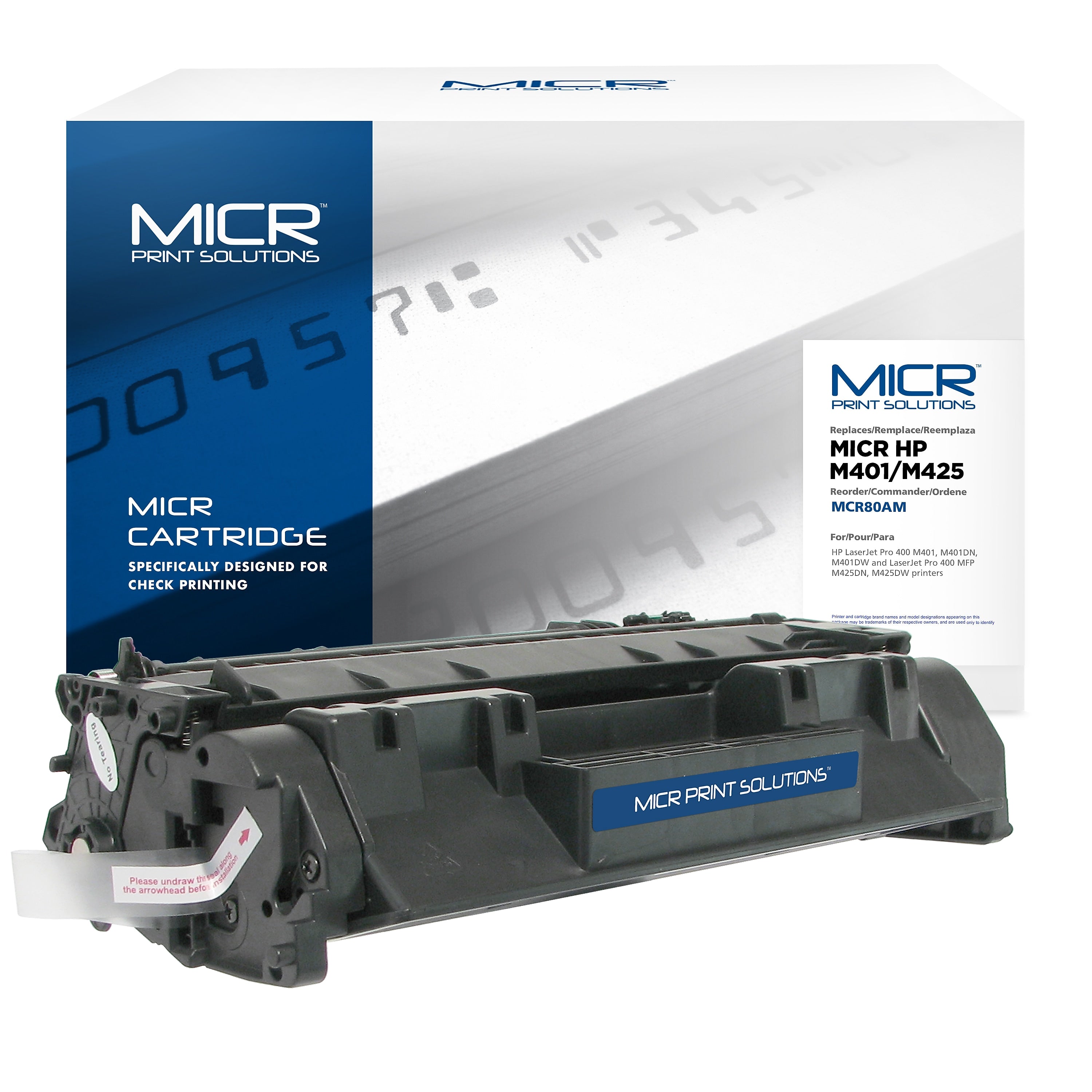 MICR Print Solutions Compatible Black Standard Yield Toner Cartridge Replacement for HP 80A