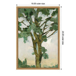 Amanti Art Green Tree I Framed Canvas Wall Art Print, 16" x 23" (A42674690222)