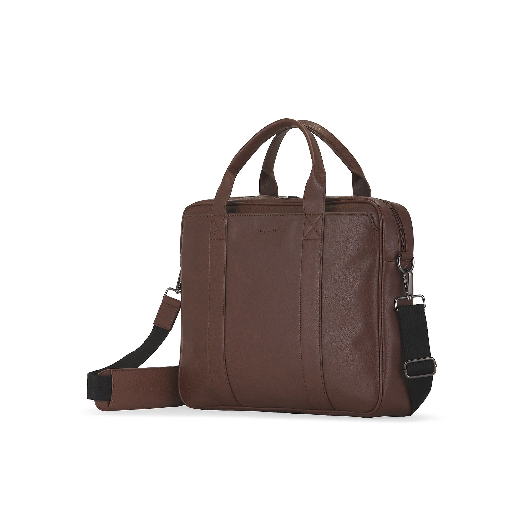 Bugatti Palermo Briefcase, Laptop Compatible, Cognac (EXB2622BU-COG)