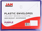 JAM Paper Premium Plastic Document File, Purple, 3/Pack (920V0PUX3)