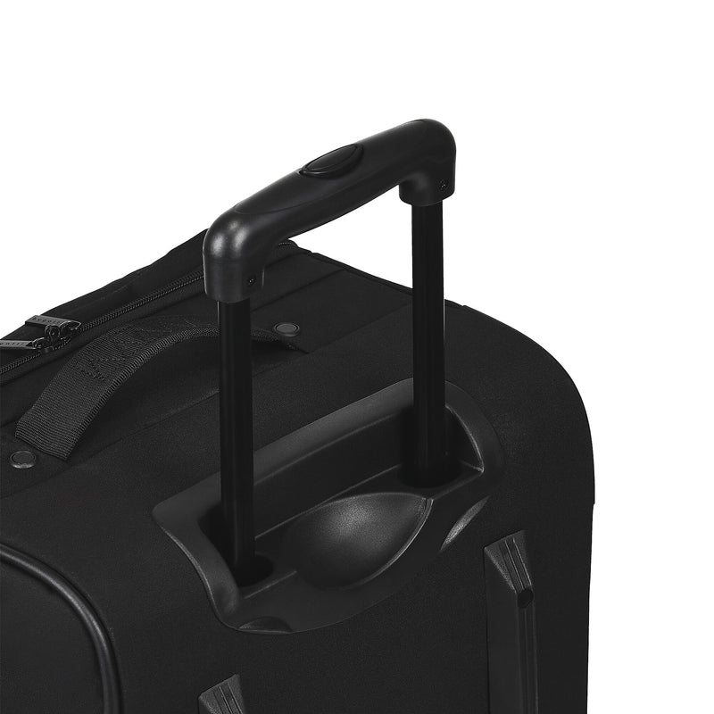 Bugatti Denver 21.5" Polyester Telescoping Carry-On Travel Duffel with Wheels, Black (DUFW9520BU-BLA)