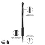 uni-ball Gel Grip Gel Pens, Medium Point, Black Ink, Dozen (65450)