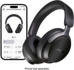 Bose QuietComfort Ultra Wireless Noise Cancelling Over-the-Ear Headphones, Black (880066-0100)