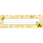 Teacher Created Resources Buzzing Bees School Name Plates, 11.5" x 3.5", 36/Pack, 6 Packs/Bundle (TCR6909-6)