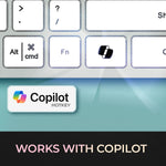 Adesso EasyTouch 730 Wired Multi-OS Scissor Switch Keyboard with Copilot AI Hotkey, White (AKB-730UW)