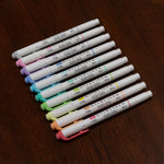 Zebra Mildliner Twin Tip Highlighters, Bullet/Chisel Tip, Complete Assorted, 10/Pack (78101)