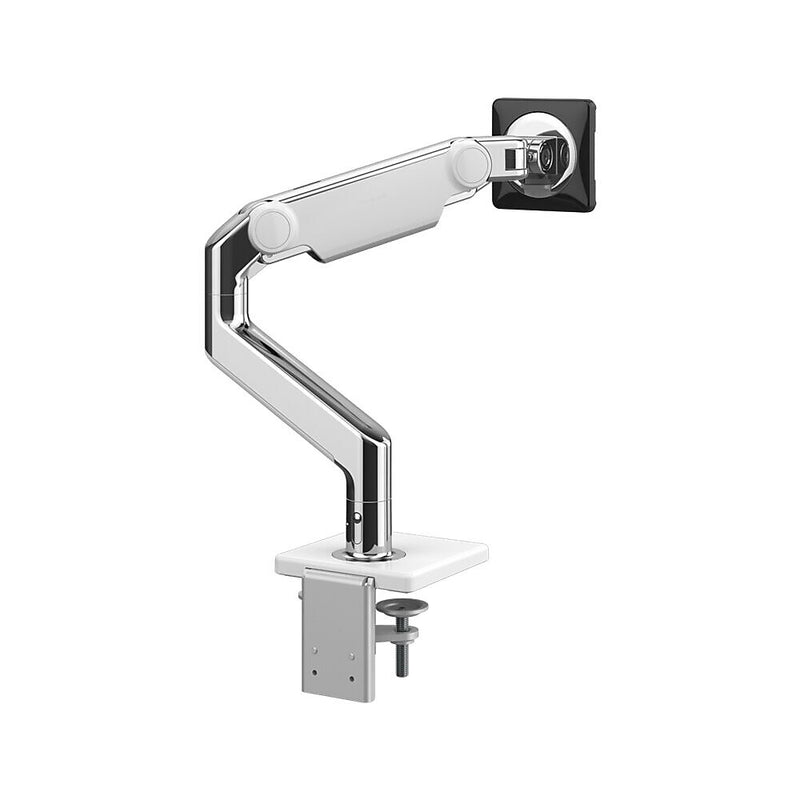 Humanscale M8.1 Adjustable Single Monitor Arm, Polished Aluminum (M81TBW)