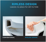 Toto Drake 1.28 GPF Gravity Flush Toilet in Cotton (MW7763074CEG#01)