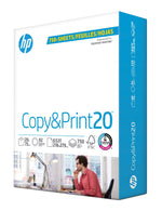 HP Copy&Print20 8.5" x 11" Multipurpose Paper, 20 lbs., 92 Brightness, 750 Sheets/Ream (200030)