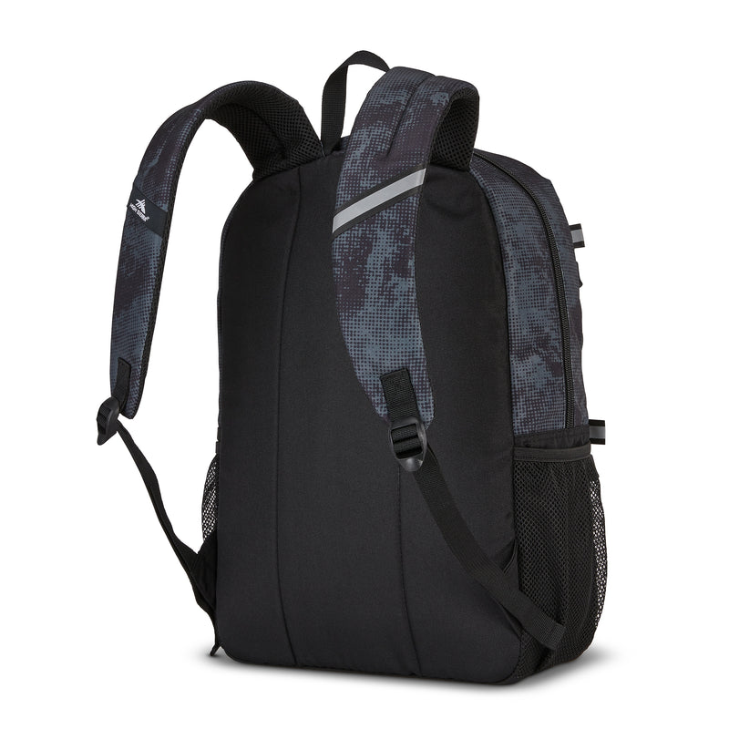 High Sierra Everclass Laptop Backpack, Medium, Charcoal Waves (150917-A325)