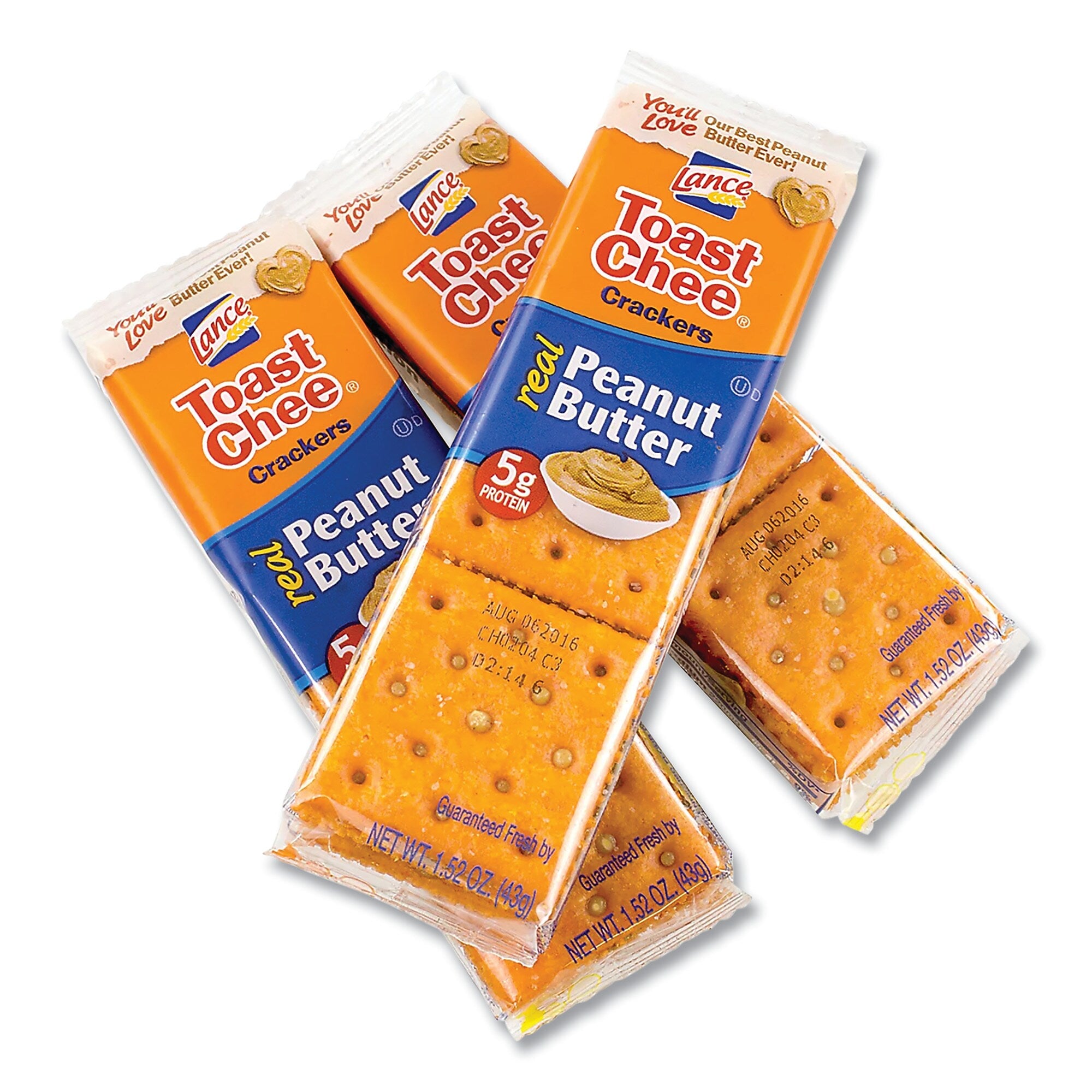 Lance Toast Chee Peanut Butter filled Crackers, 1.5 oz., 24/Box (OFXSN40653)