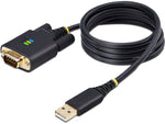 StarTech USB Type A to DB9 RS232 Adapter Cable, Male to Female, Black (1P3FFCB-USB-SERIAL)