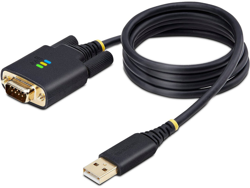 StarTech USB Type A to DB9 RS232 Adapter Cable, Male to Female, Black (1P3FFCB-USB-SERIAL)