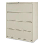 Alera 4-Drawer Lateral File Cabinet, Letter/Legal Size, Lockable, 52.5"H x 42"W x 18.63"D, Putty (ALEHLF4254PY)