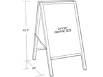 Azar Indoor/Outdoor A-Frame Sidewalk Sign, 24" x 36", Black (300241)