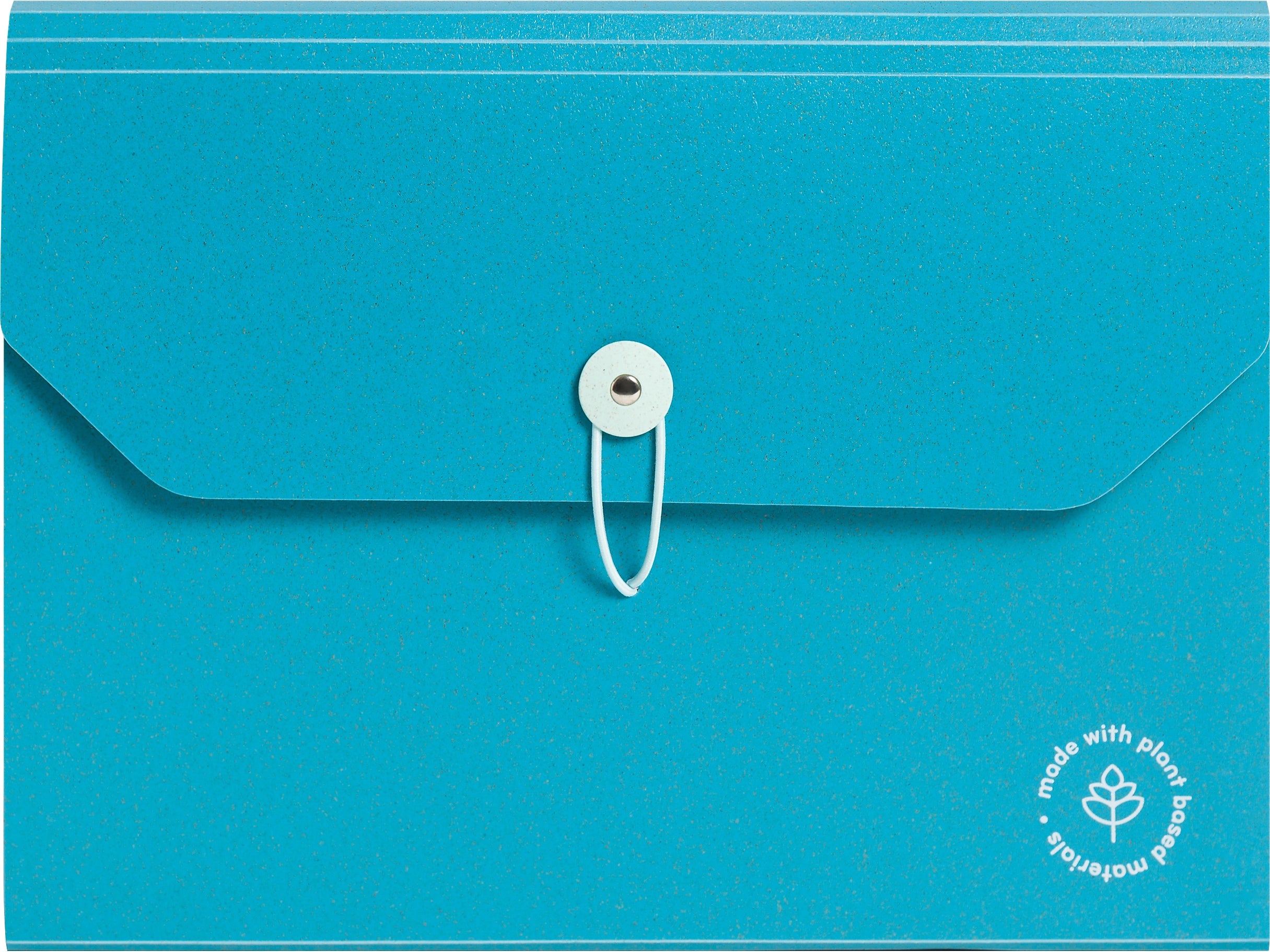 U Brands U-Eco Poly Expandable Folder, 13-Pocket, Letter Size, Ocean Blue (6594U01-12)