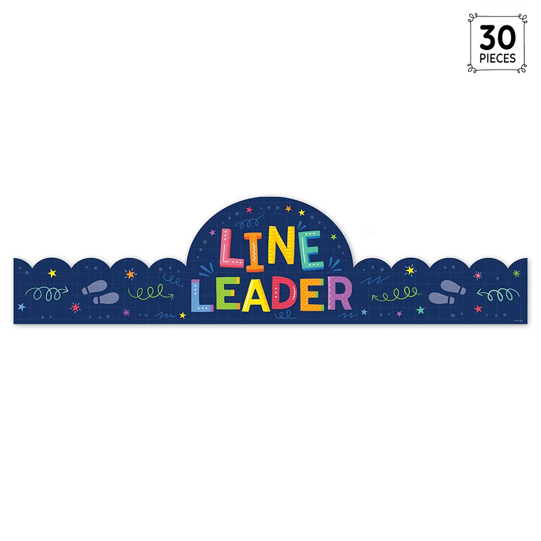 Creative Teaching Press Core Decor Line Leader Crowns, 24" x 6", 30/Pack (CTP11017)