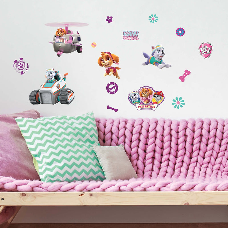 York Wallcoverings Paw Patrol Girl Pups Children's Decals, Cartoons (RMK3124SCS)
