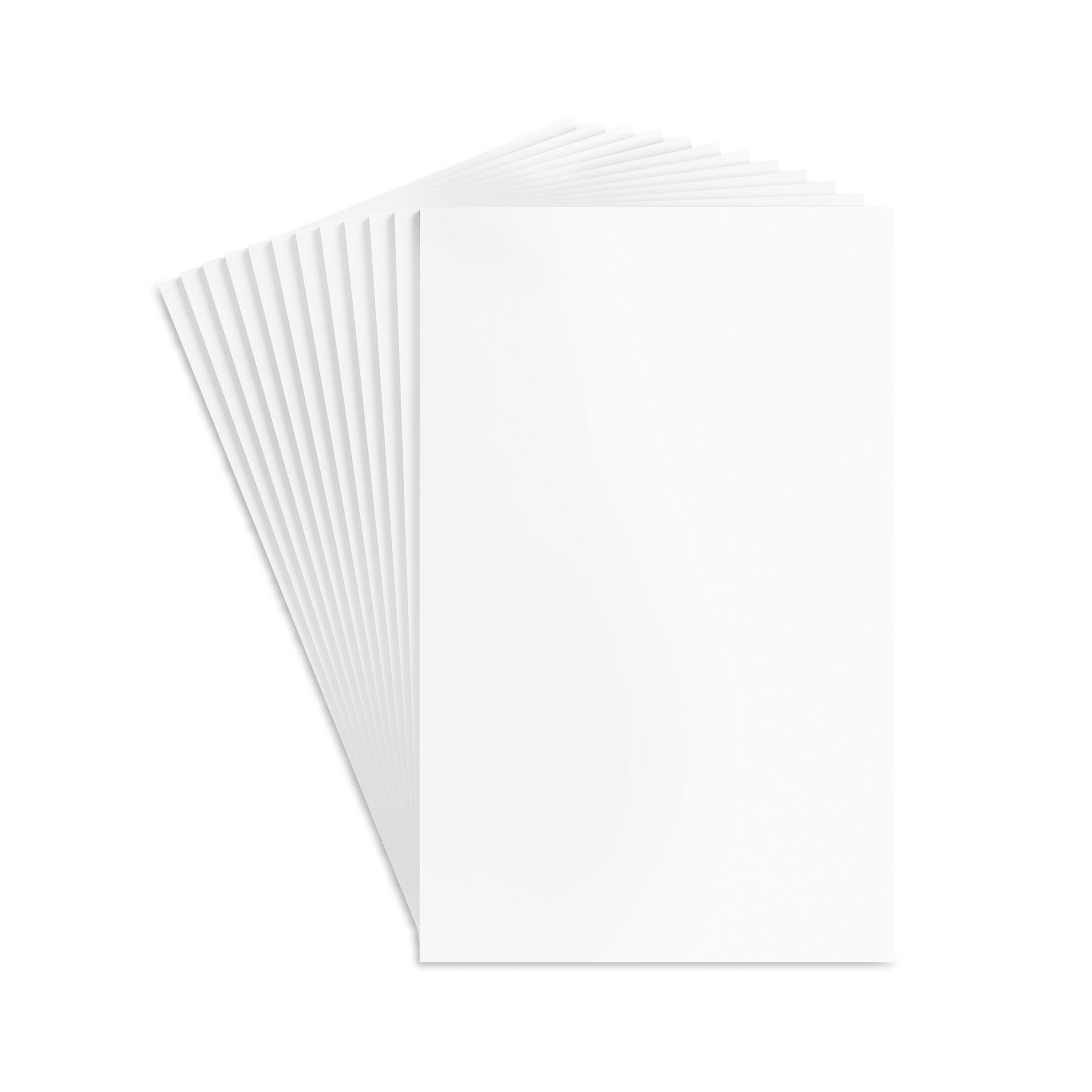 Staples Notepads, 5" x 8", Unruled, White, 100 Sheets/Pad, Dozen Pads/Pack (ST57329)