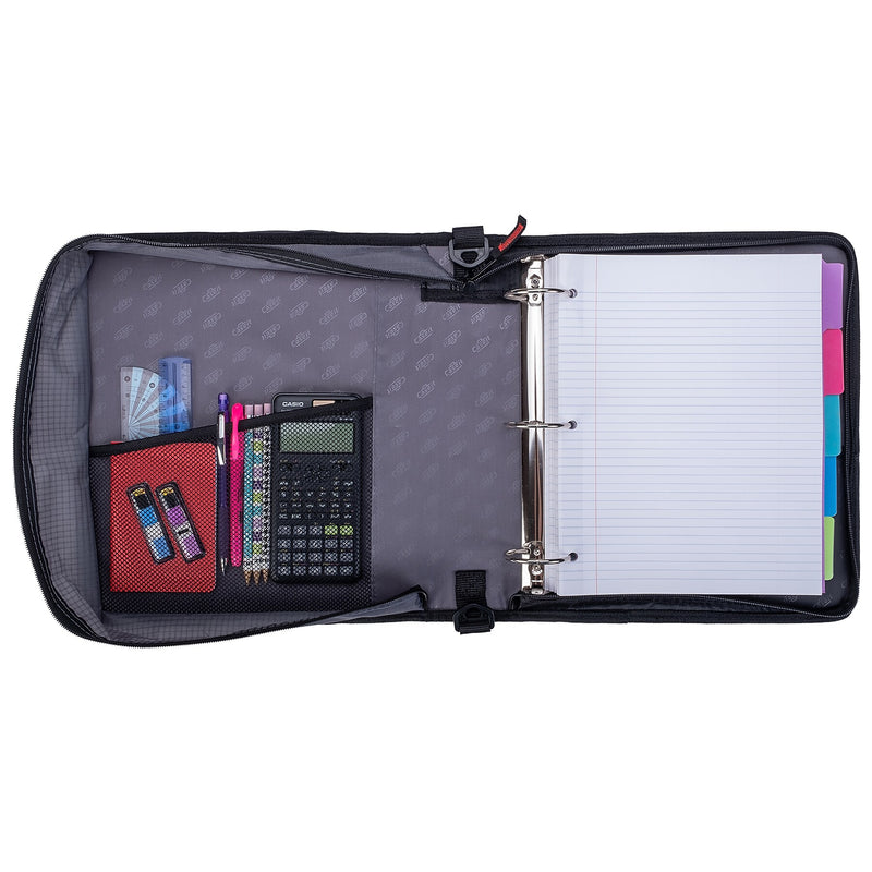 Case It 2" 3-Ring Zipper Binders, Purple (LT-007 PUR)
