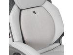 Sharper Image S-600 Active Lumbar Heated Ergonomic Bonded Leather Swivel Executive Massage Chair, Off-White (60098-OWHT)