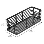 mDesign Steel Organizer, Matte Black (25936)