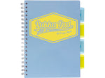 Pukka Pad Pastels 5-Subject Notebooks, 7" x 10", Ruled, 100 Sheets, Assorted Colors, 3/Pack (3032-PST)