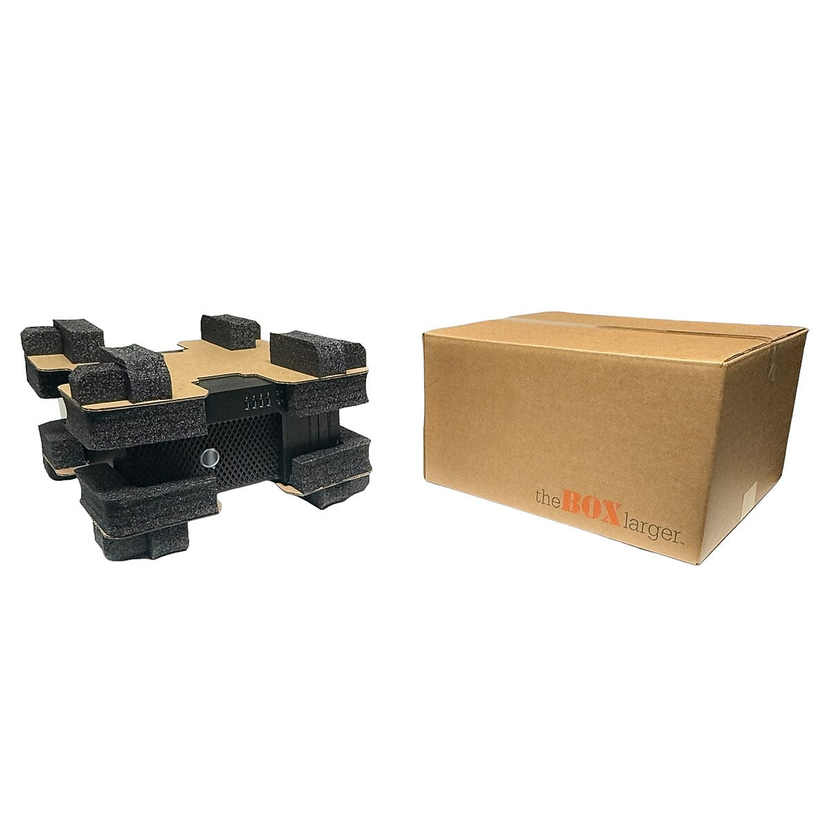 20.75" x 18.5" x 10.5" Heavy Duty Desktop Tower Shipping Box, 275# Mullen Rated, Double Wall, Brown (E05481)