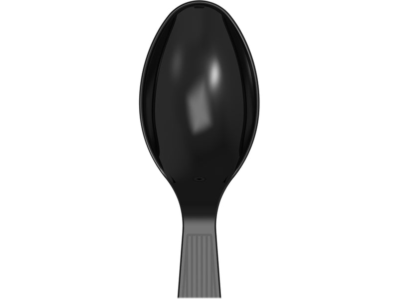 Dixie Individually Wrapped Polystyrene Tea Spoon, Medium-Weight, Black, 1000 Pieces/Carton (TM53C1)