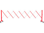 Queue Solutions FlexPro 110 37" x 13' Steel/Aluminum Crowd Control Barricade, Red (FPA110-RW)