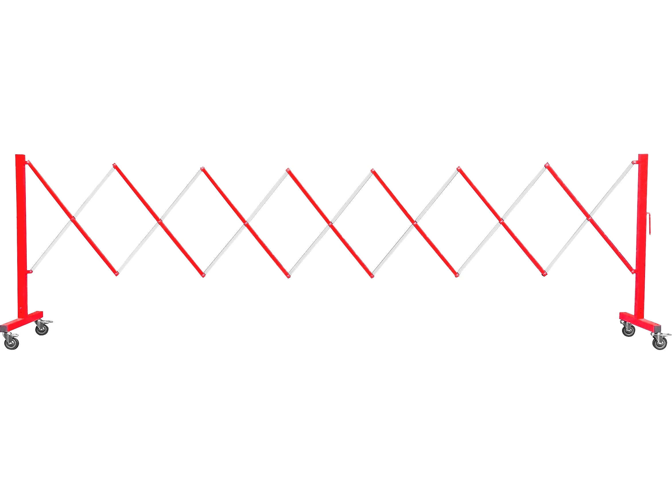 Queue Solutions FlexPro 110 37" x 13' Steel/Aluminum Crowd Control Barricade, Red (FPA110-RW)