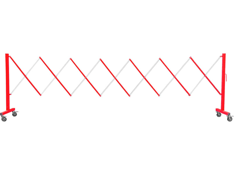 Queue Solutions FlexPro 110 37" x 13' Steel/Aluminum Crowd Control Barricade, Red (FPA110-RW)
