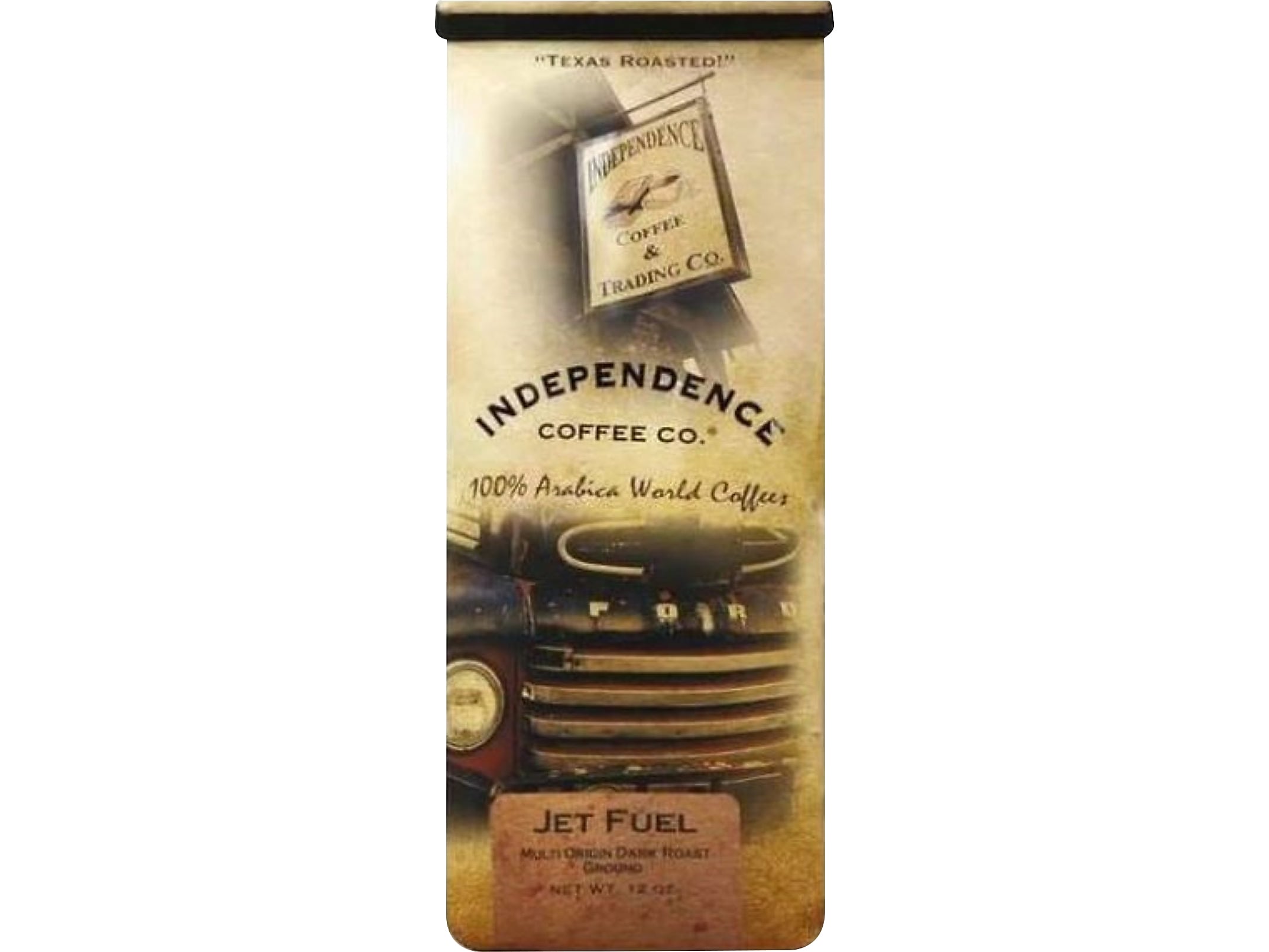 Independence Coffee Co. Jet Fuel Ground Coffee Packet, Dark Roast, 12 oz. (JFX.GR-72ozcs)