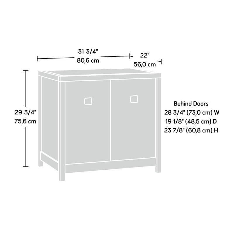 Sauder Cannery Bridge  30" Storage Cabinet with 2 Shelves, Sindoori Mango (429515)