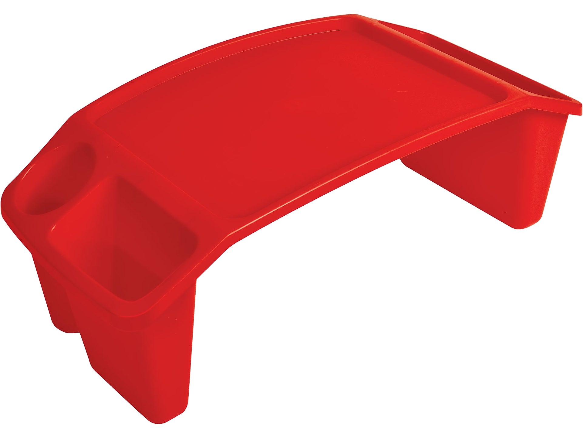 Deflect-O Polypropylene Lap Tray, 8.53" x 23.35" x 12", Red (39502RED)