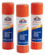 Elmer's Jumbo All Purpose Glue Stick, 0.77 oz., 3/Pack (E5022)