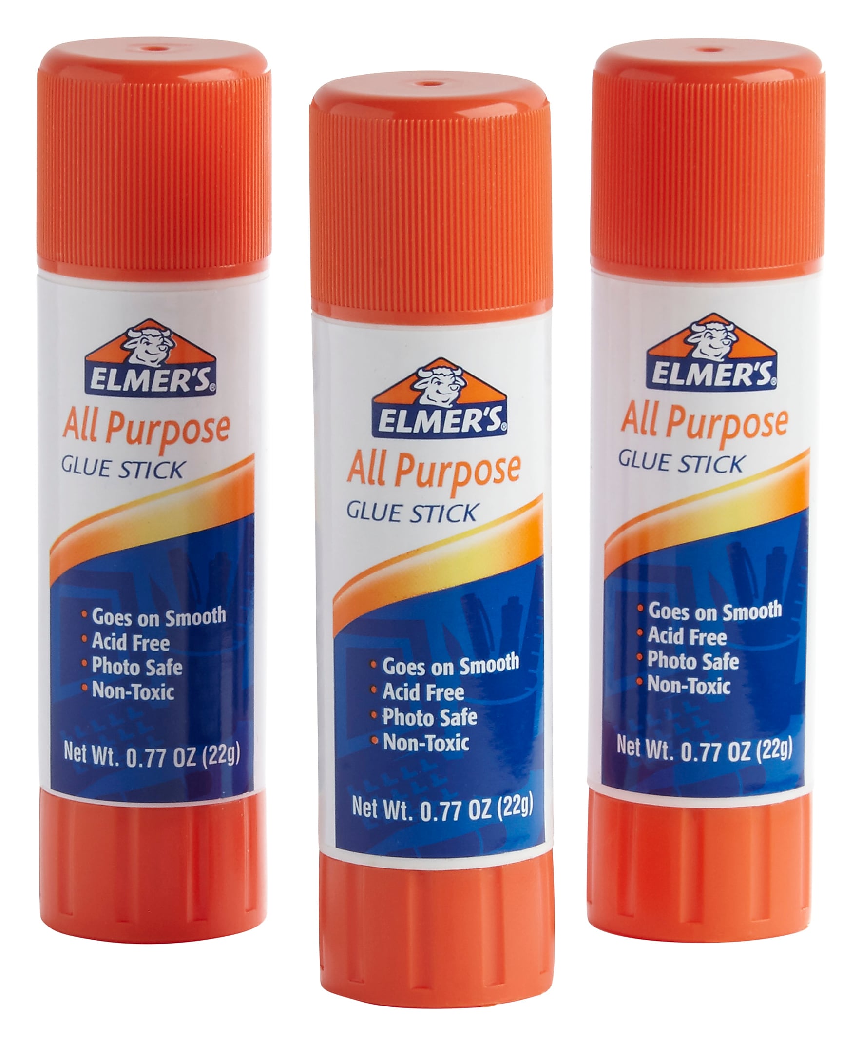 Elmer's Jumbo All Purpose Glue Stick, 0.77 oz., 3/Pack (E5022)