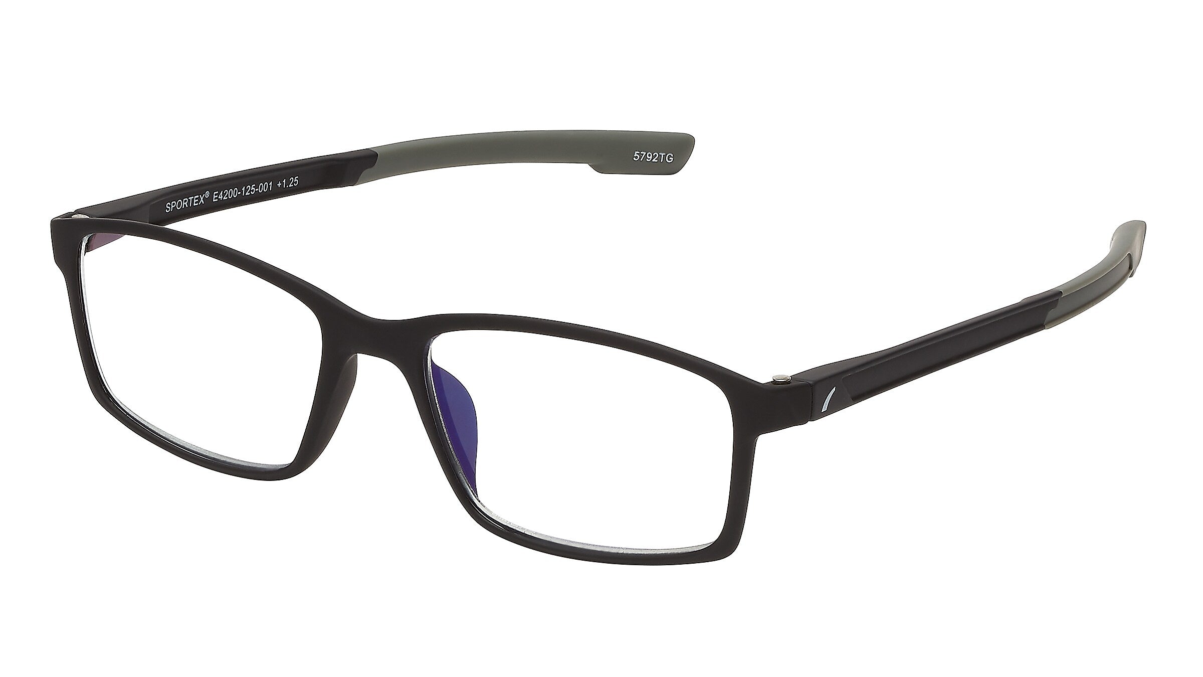 SAV Sportex Blue Light +2.00 Reading Glasses, Black (E4200)