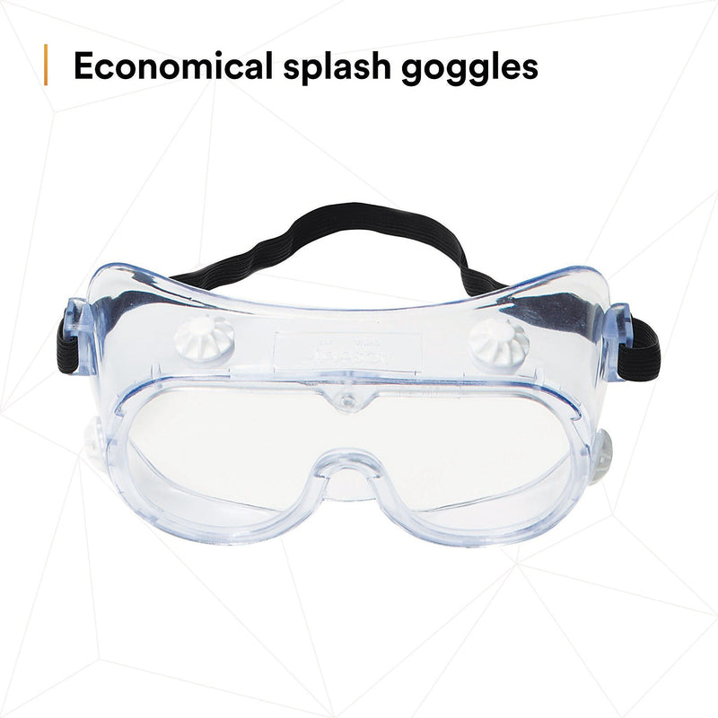 3M Safety Splash Goggle 334, Clear Lens (40660)