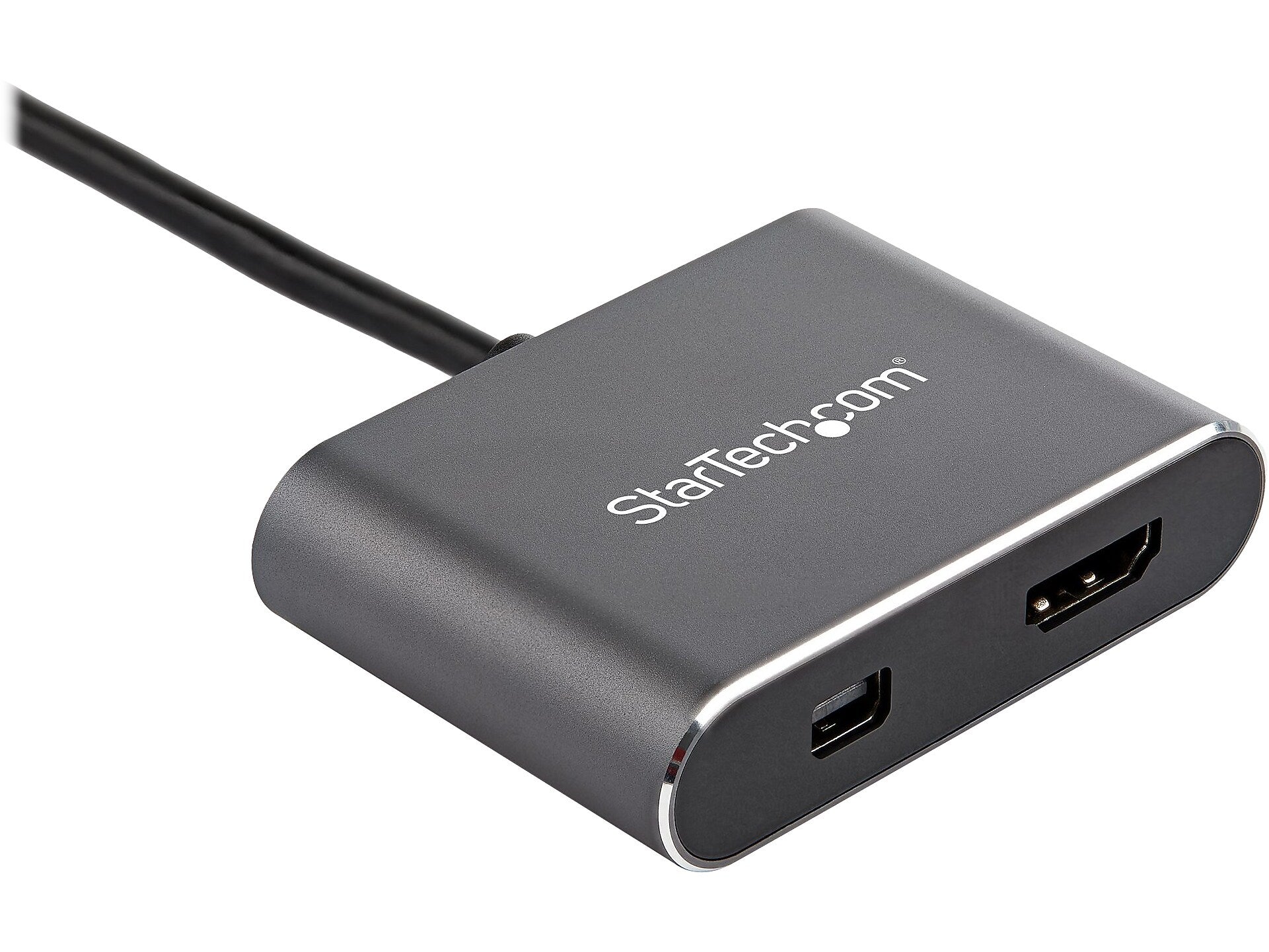 StarTech USB-C to HDMI/Mini DisplayPort Video Adapter, Space Gray (CDP2HDMDP)