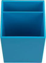 JAM PAPER Plastic Pen Holder, Blue (341bus)