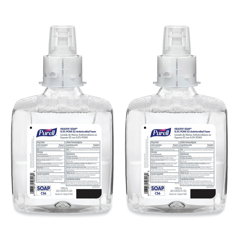 PURELL HEALTHY Hand Soap Refill for CS6 Dispensers, 1,200 mL, 2/Carton (GOJ658202CT)