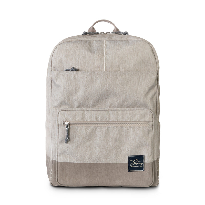 Skyway Luggage Rainier Simple Laptop Backpack, Zion Gray (505-15-020-BKP)