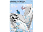 i-Blason Cosmo Clear BlueFly MagSafe Bumper Case for Samsung Galaxy S24 Ultra, Shock Absorbing, Clear/Blue (GS24UCOSMOSPBFY)