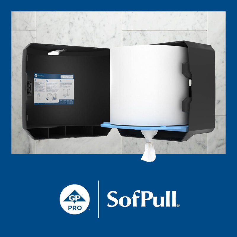 SofPull Premium Centerpull Paper Towels, 1-ply, 560 Sheets/Roll, 4 Rolls/Pack (28143)